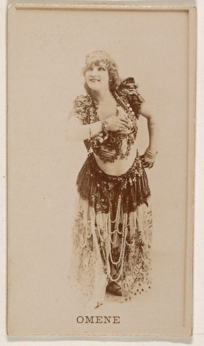 Omene, from the Actresses series (N245) issued by Kinney Brothers to promote Sweet Caporal Cigarettes, Issued by Kinney Brothers Tobacco Company, Albumen photograph 