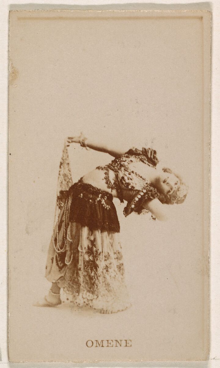 Omene, from the Actresses series (N245) issued by Kinney Brothers to promote Sweet Caporal Cigarettes, Issued by Kinney Brothers Tobacco Company, Albumen photograph 