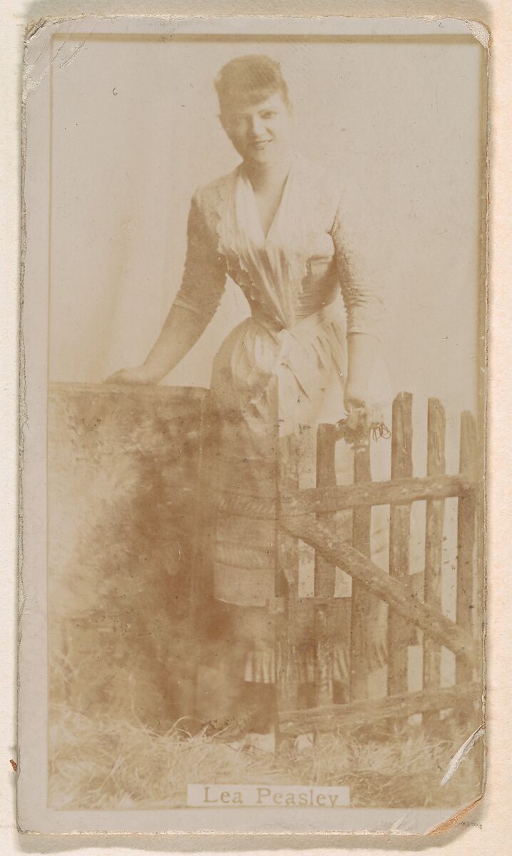 Lea Peasley, from the Actresses series (N245) issued by Kinney Brothers to promote Sweet Caporal Cigarettes, Issued by Kinney Brothers Tobacco Company, Albumen photograph 