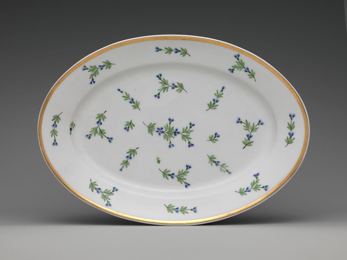 Platter, Porcelain, French 