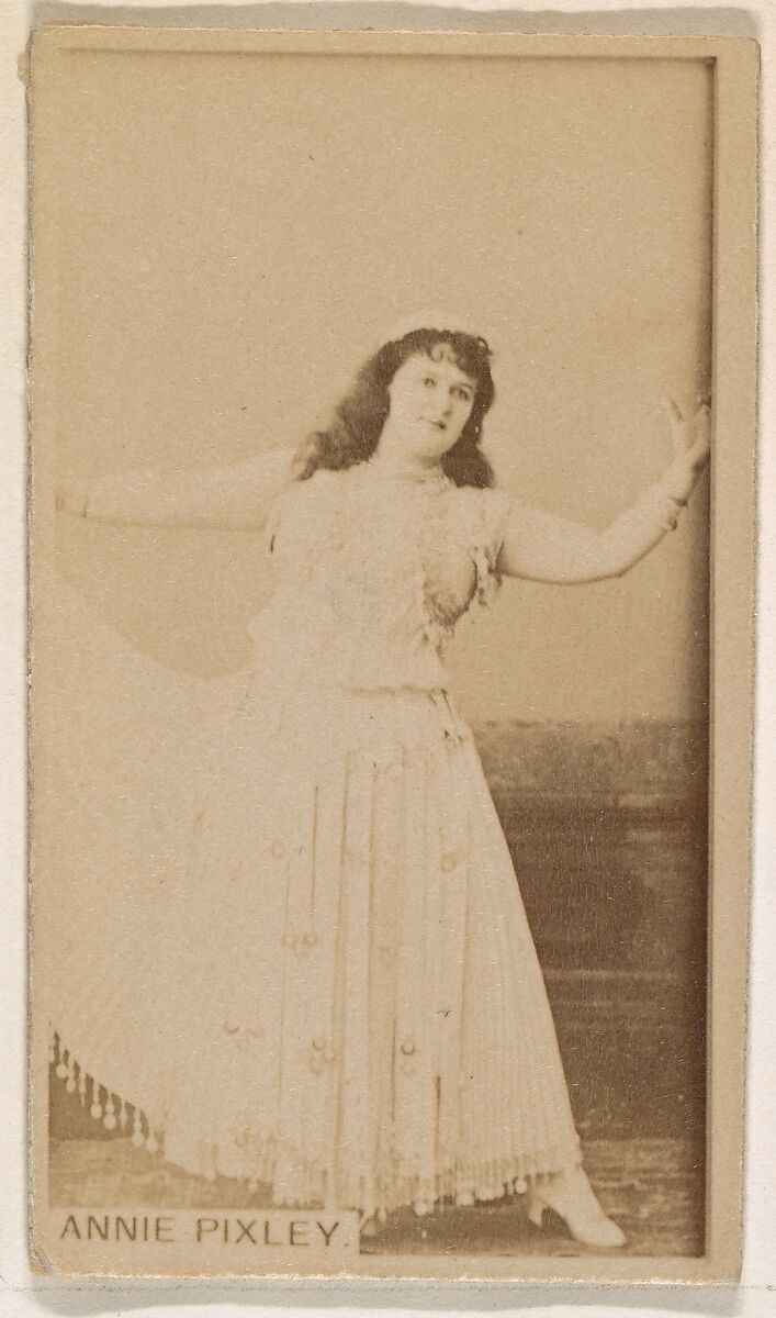 Annie Pixley, from the Actresses series (N245) issued by Kinney Brothers to promote Sweet Caporal Cigarettes, Issued by Kinney Brothers Tobacco Company, Albumen photograph 