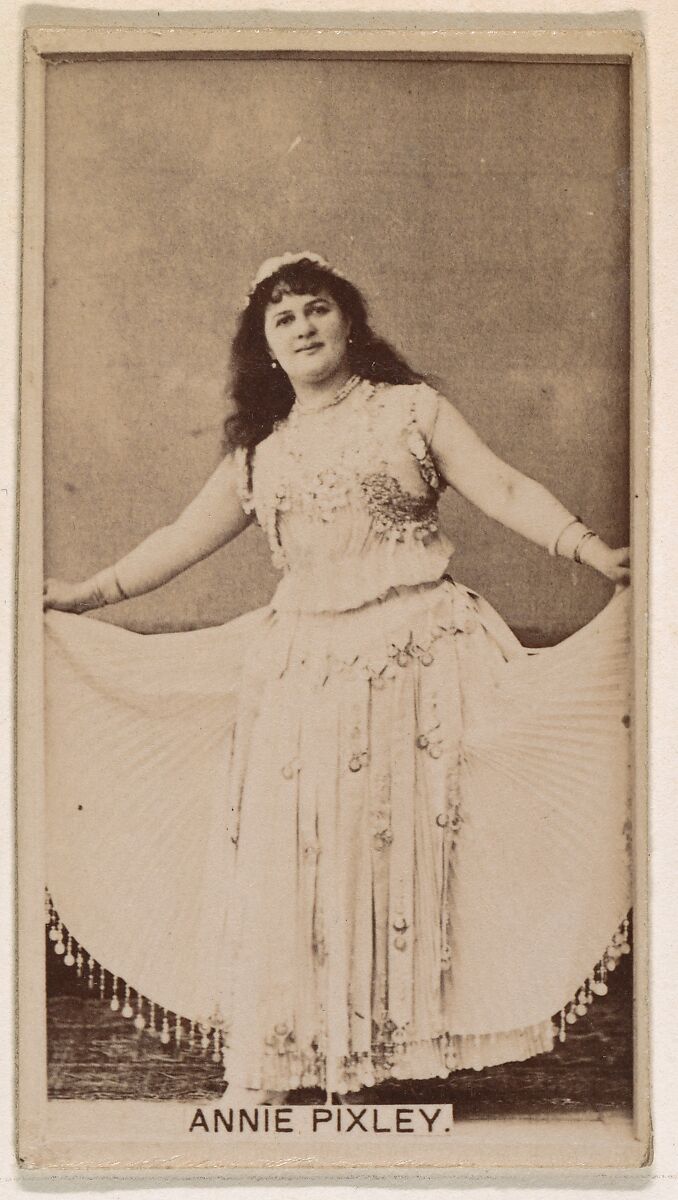 Annie Pixley, from the Actresses series (N245) issued by Kinney Brothers to promote Sweet Caporal Cigarettes, Issued by Kinney Brothers Tobacco Company, Albumen photograph 