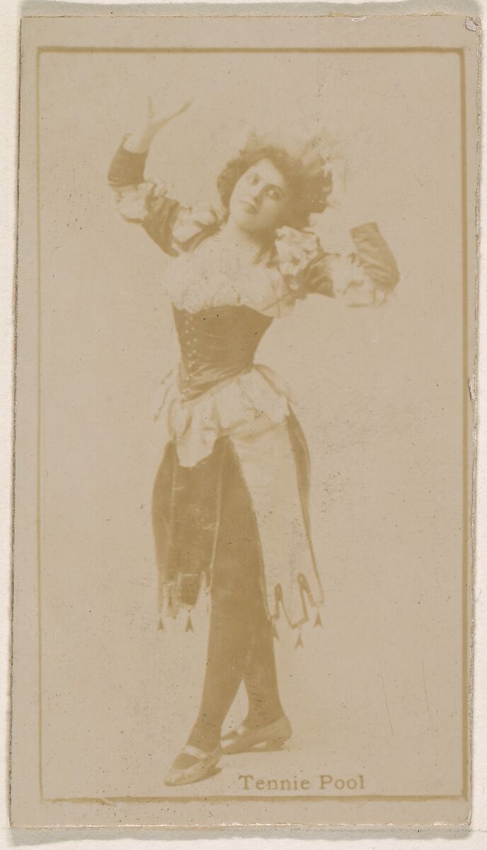 Tennie Pool, from the Actresses series (N245) issued by Kinney Brothers to promote Sweet Caporal Cigarettes, Issued by Kinney Brothers Tobacco Company, Albumen photograph 