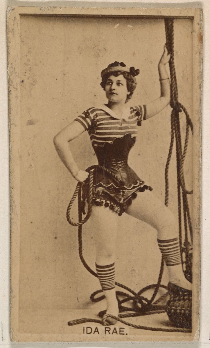 Ida Rae, from the Actresses series (N245) issued by Kinney Brothers to promote Sweet Caporal Cigarettes, Issued by Kinney Brothers Tobacco Company, Albumen photograph 