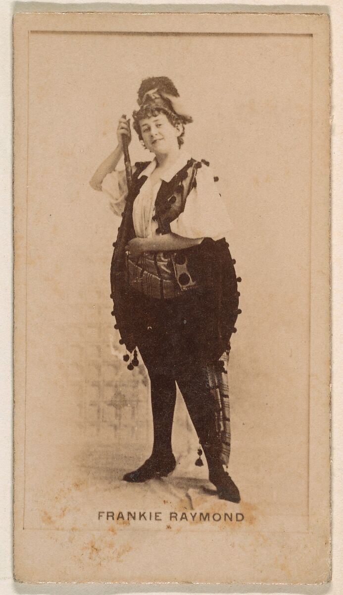 Frankie Raymond, from the Actresses series (N245) issued by Kinney Brothers to promote Sweet Caporal Cigarettes, Issued by Kinney Brothers Tobacco Company, Albumen photograph 