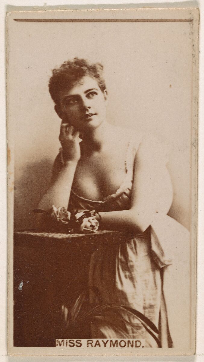 Frankie Raymond, from the Actresses series (N245) issued by Kinney Brothers to promote Sweet Caporal Cigarettes, Issued by Kinney Brothers Tobacco Company, Albumen photograph 