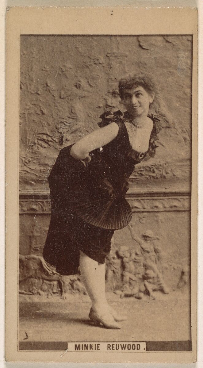 Minnie Redwood, from the Actresses series (N245) issued by Kinney Brothers to promote Sweet Caporal Cigarettes, Issued by Kinney Brothers Tobacco Company, Albumen photograph 