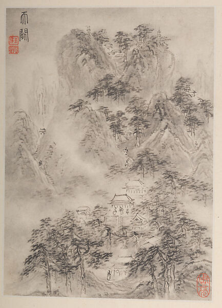 Views of Nanjing for Zhou Lianggong, Hu Yukun (Chinese, ca. 1607–after 1687), Album of twelve paintings; ink and color on paper, China