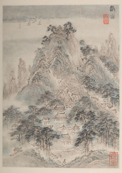 Views of Nanjing for Zhou Lianggong, Hu Yukun (Chinese, ca. 1607–after 1687), Album of twelve paintings; ink and color on paper, China