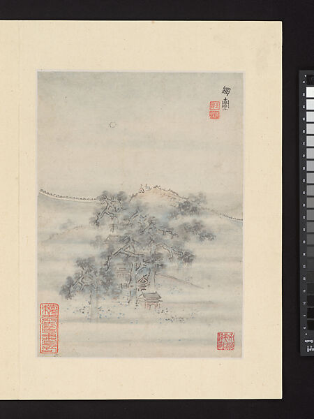 Views of Nanjing for Zhou Lianggong, Hu Yukun (Chinese, ca. 1607–after 1687), Album of twelve paintings; ink and color on paper, China