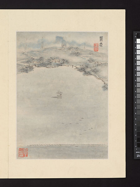 Views of Nanjing for Zhou Lianggong, Hu Yukun (Chinese, ca. 1607–after 1687), Album of twelve paintings; ink and color on paper, China