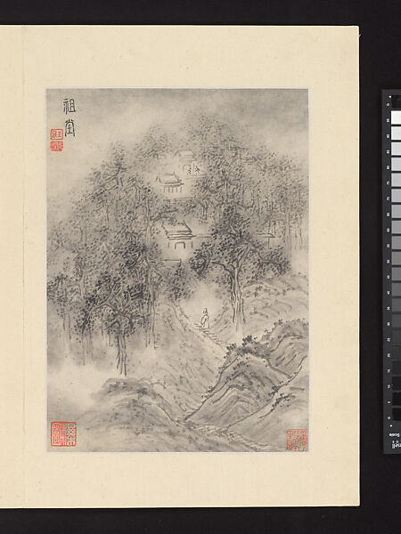 Views of Nanjing for Zhou Lianggong, Hu Yukun (Chinese, ca. 1607–after 1687), Album of twelve paintings; ink and color on paper, China