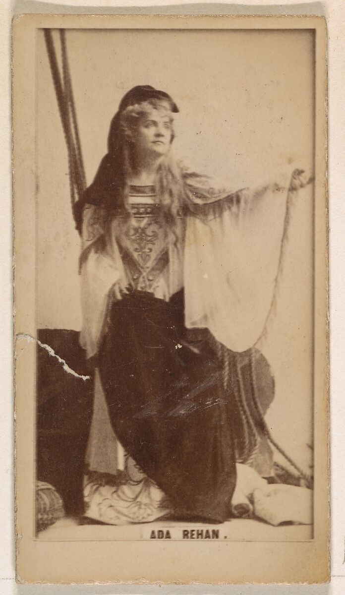 Ada Rehan, from the Actresses series (N245) issued by Kinney Brothers to promote Sweet Caporal Cigarettes, Issued by Kinney Brothers Tobacco Company, Albumen photograph 