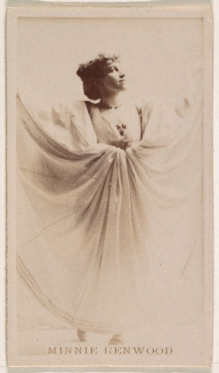 Minnie Renwood, from the Actresses series (N245) issued by Kinney Brothers to promote Sweet Caporal Cigarettes, Issued by Kinney Brothers Tobacco Company, Albumen photograph 