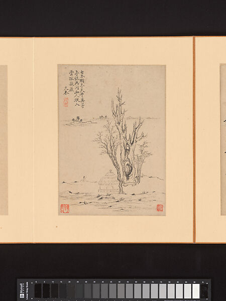 Marvelous Verses without Sounds, Xiao Yuncong (Chinese, 1596–1673), Album of twelve leaves; ink and color on paper, China