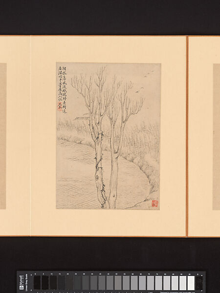 Marvelous Verses without Sounds, Xiao Yuncong (Chinese, 1596–1673), Album of twelve leaves; ink and color on paper, China