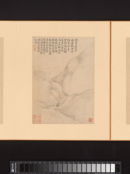 Marvelous Verses without Sounds, Xiao Yuncong (Chinese, 1596–1673), Album of twelve leaves; ink and color on paper, China