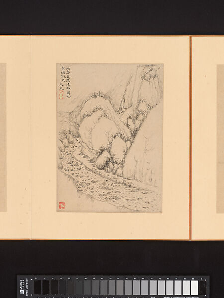 Marvelous Verses without Sounds, Xiao Yuncong (Chinese, 1596–1673), Album of twelve leaves; ink and color on paper, China