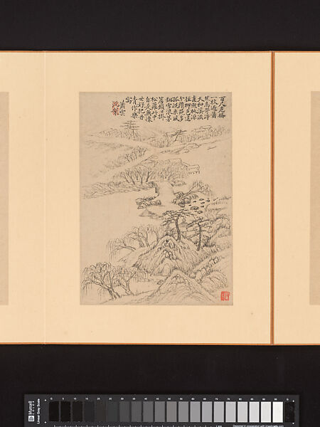 Marvelous Verses without Sounds, Xiao Yuncong (Chinese, 1596–1673), Album of twelve leaves; ink and color on paper, China