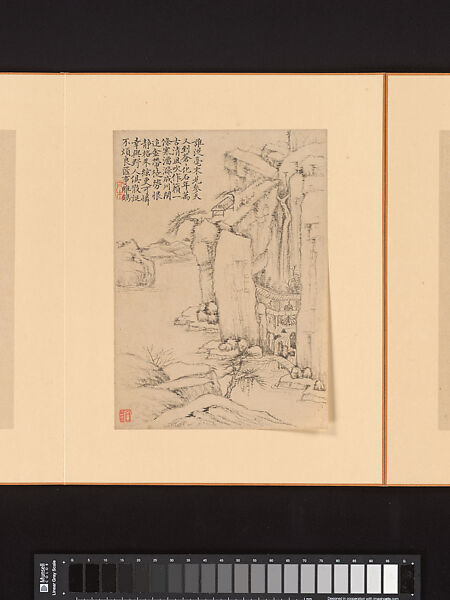 Marvelous Verses without Sounds, Xiao Yuncong (Chinese, 1596–1673), Album of twelve leaves; ink and color on paper, China