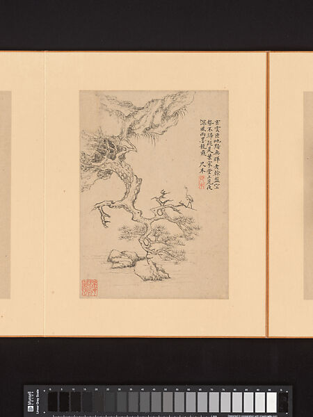 Marvelous Verses without Sounds, Xiao Yuncong (Chinese, 1596–1673), Album of twelve leaves; ink and color on paper, China