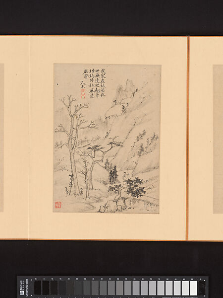 Marvelous Verses without Sounds, Xiao Yuncong (Chinese, 1596–1673), Album of twelve leaves; ink and color on paper, China