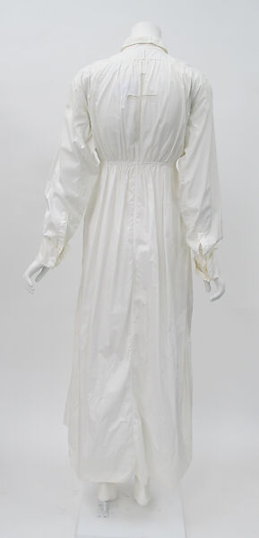 Dress, Azzedine Alaïa (French (born Tunisia), Tunis 1935–2017 Paris), cotton, mother-of-pearl, synthetic, French