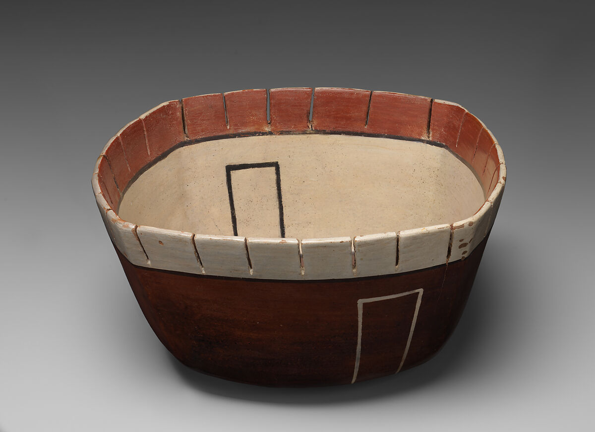 Bowl with a metalworking scene, Nasca artist(s), Ceramic, slip, Nasca