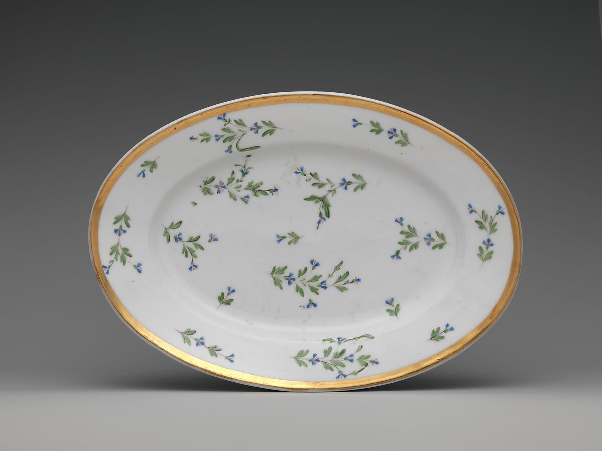 Platter, Porcelain, French 