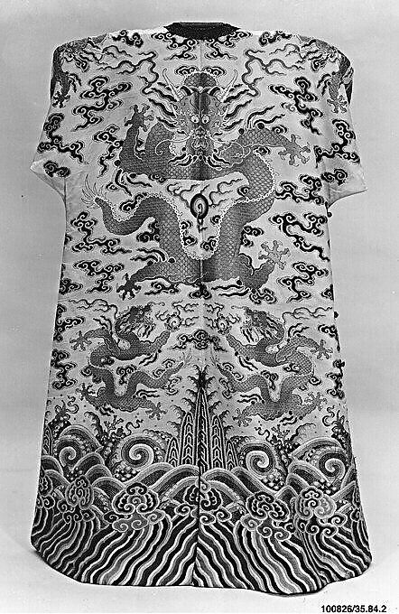 Theatrical Robe for a Military Role, Silk brocade with metallic thread, China 