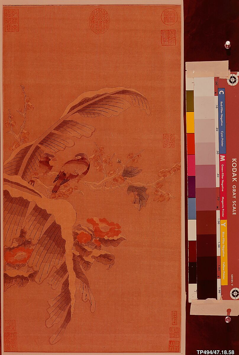 Hanging scroll, Hanging scroll; silk tapestry (kesi), China 