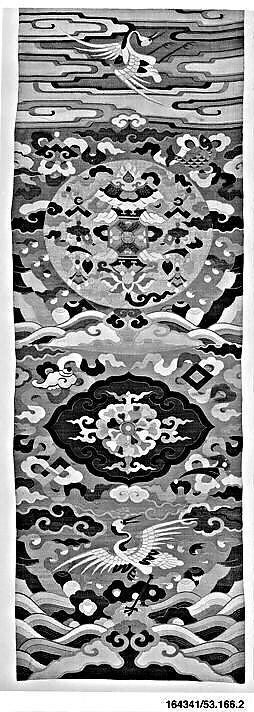 Chair cover, Silk and metallic-thread tapestry (kesi), China 