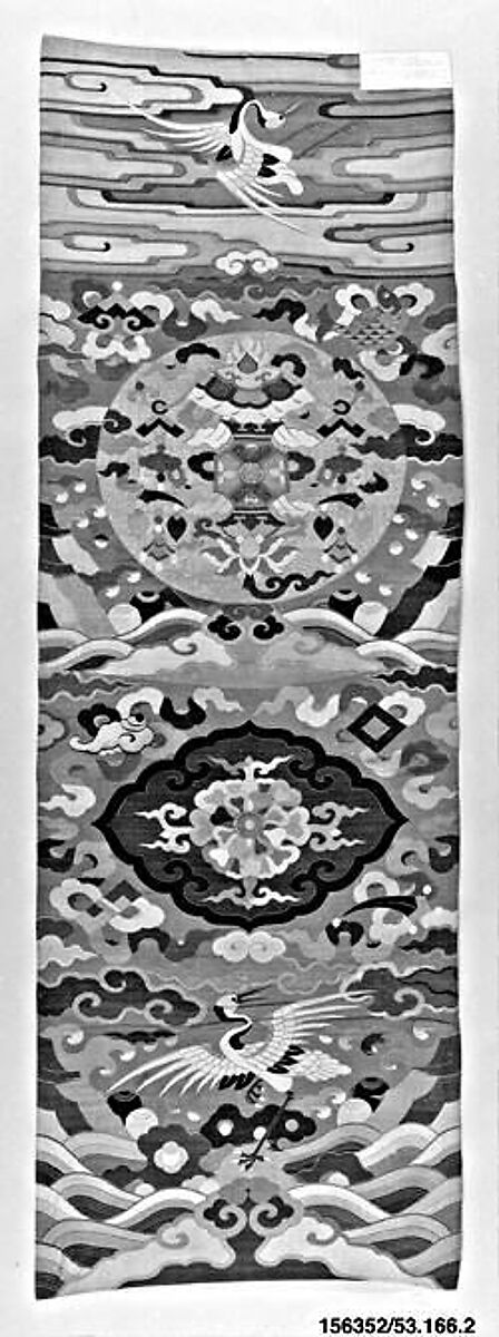 Chair cover, Silk and metallic-thread tapestry (kesi), China