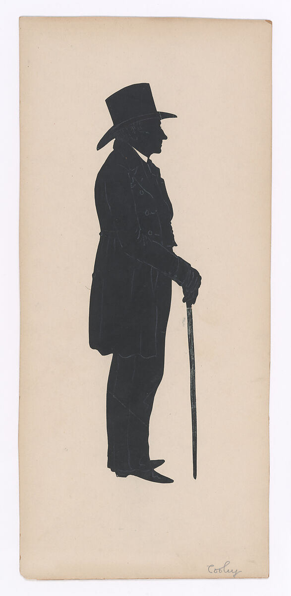 James Tooley, Auguste Edouart (French, 1789–1861), Cut paper silhouette 