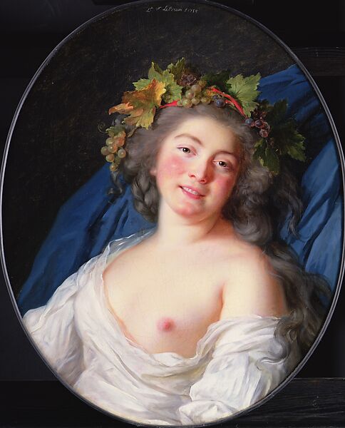 Bacchante, Elisabeth Louise Vigée Le Brun (French, Paris 1755–1842 Paris), Oil on canvas 