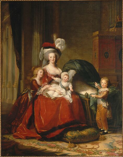 Marie Antoinette and Her Children, Elisabeth Louise Vigée Le Brun (French, Paris 1755–1842 Paris), Oil on canvas 