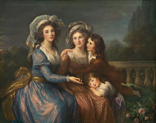 The Marquise de Pezay and the Marquise de Rougé with Her Two Sons, Elisabeth Louise Vigée Le Brun (French, Paris 1755–1842 Paris), Oil on canvas 