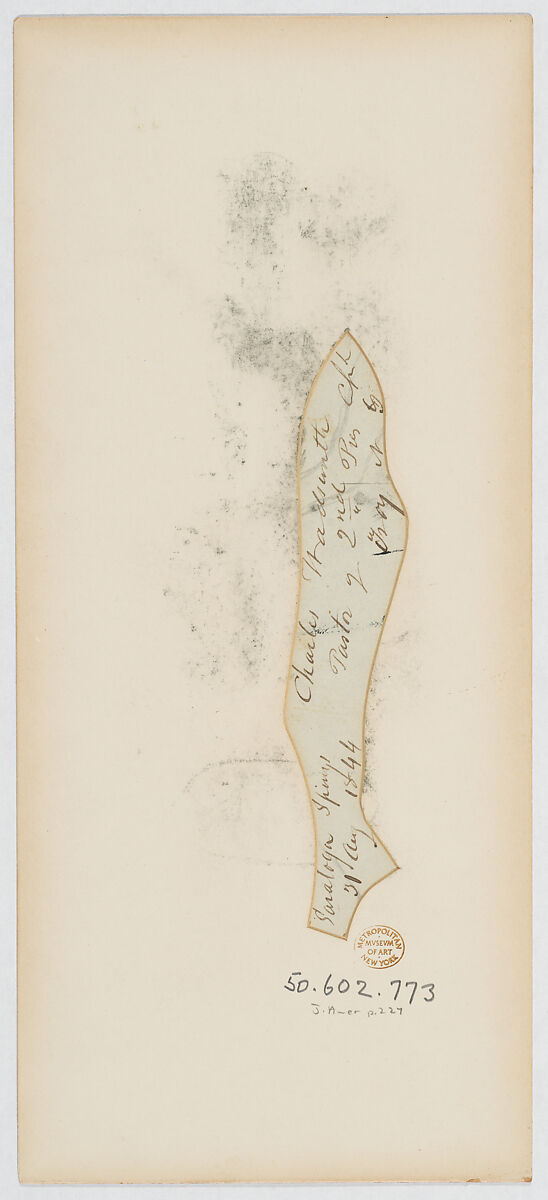 Reverend Charles Wadsworth, Auguste Edouart (French, 1789–1861), Cut paper silhouette