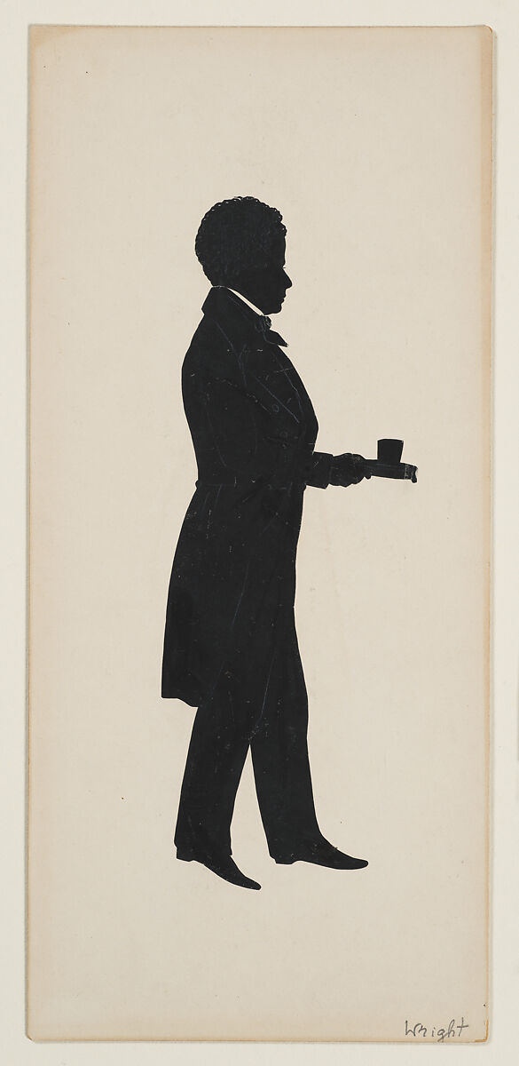 George Wright, Auguste Edouart (French, 1789–1861), Cut paper silhouette 