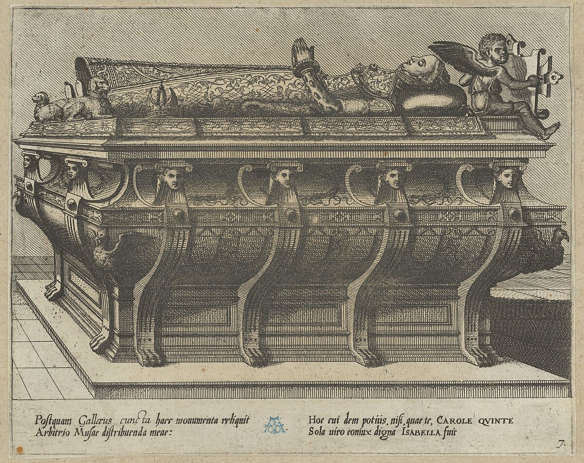 Portfolio with drawings and prints of tombs and epitaphs, Anonymous, Flemish, Pen and brown ink, black chalk, brush and brown and gray wash