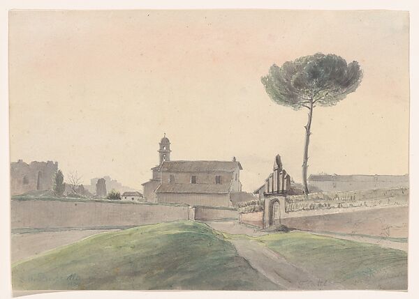 View of the Church of San Pancrazio, Rome, from the South