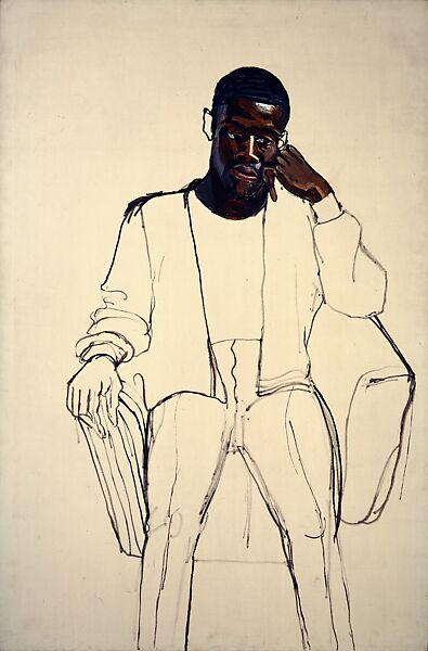 Black Draftee (James Hunter), Alice Neel (American, Merion Square, Pennsylvania 1900–1984 New York), Oil on canvas 