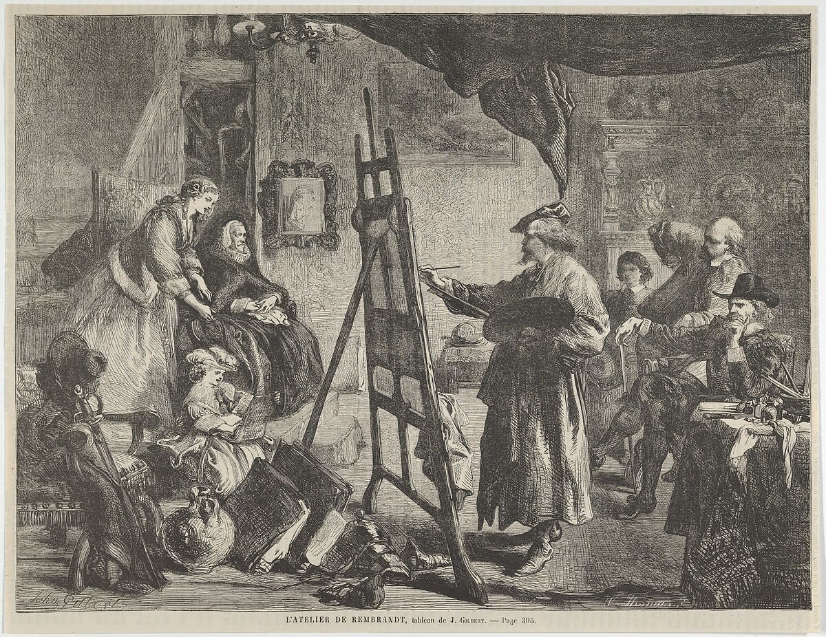 William Luson Thomas L Atelier De Rembrandt Tableau De J Gilbert Rembrandt S Studio A Painting By J Gilbert From L Univers Illustre P 395 The Metropolitan Museum Of Art