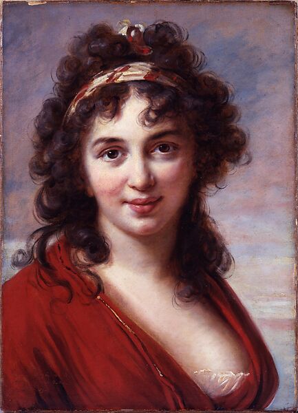 Isabella Teotochi Marini, Elisabeth Louise Vigée Le Brun (French, Paris 1755–1842 Paris), Oil on paper, laid down on canvas 