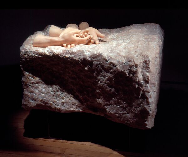 Untitled (No. 2), Louise Bourgeois (American, Paris 1911–2010 New York), Pink marble on steel base 