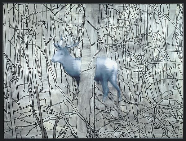 Stag, Gerhard Richter (German, born Dresden, 1932), Oil on canvas 