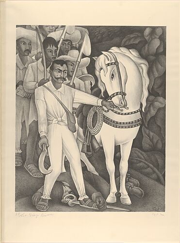 Emiliano Zapata and his Horse