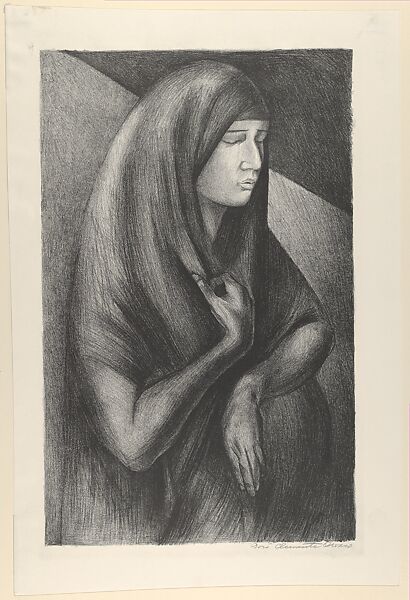 Pregnancy: the soldier’s wife, José Clemente Orozco (Mexican, Ciudad Guzmán 1883–1949 Mexico City), Lithograph 