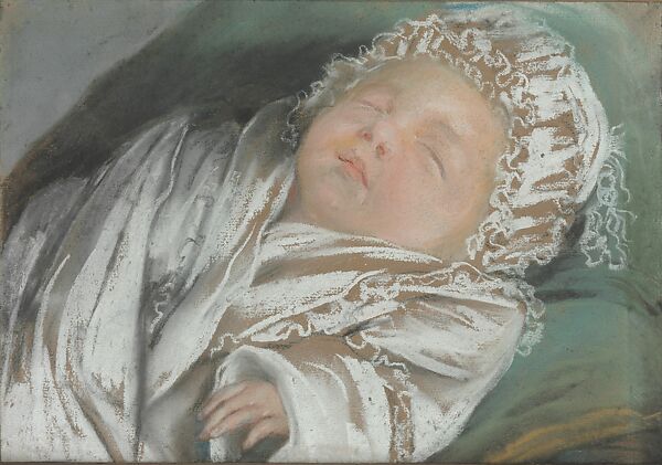Eugène de Montesquiou-Fezensac Sleeping, Elisabeth Louise Vigée Le Brun (French, Paris 1755–1842 Paris), Pastel on paper 