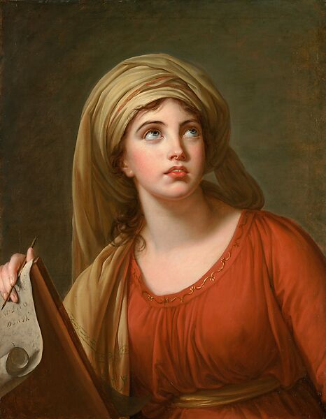 Life Study of Lady Hamilton as the Cumaean Sybil, Elisabeth Louise Vigée Le Brun (French, Paris 1755–1842 Paris), Oil on canvas 